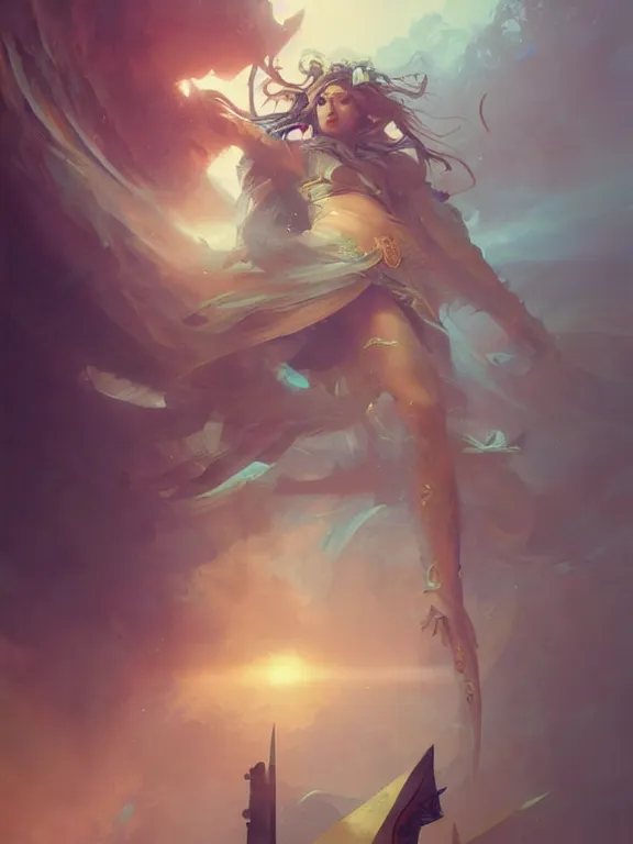 Prompt: Grogu, 4k digital illustration by Ruan Jia and Peter Mohrbacher, art nouveau iconography background, tarot card, stunning portrait, amazing magnificent mystical illustration, award winning art, vivid and vibrant, rim light, intricate details, realistic, full view, Artstation, CGsociety