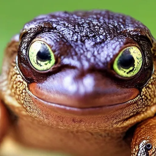 Image similar to a photo of an animal which looks half like a frog and half like a sloth