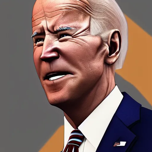 Image similar to Joe Biden third impact, unreal engine 5,