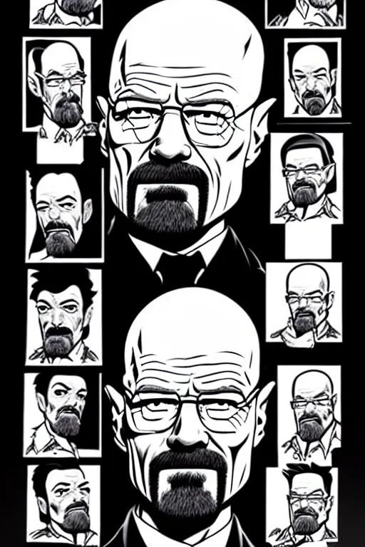 Prompt: walter white, as drawn by dan decarlo, highly detailed,