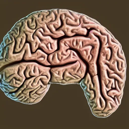 Prompt: detailed cross section of an alien brain