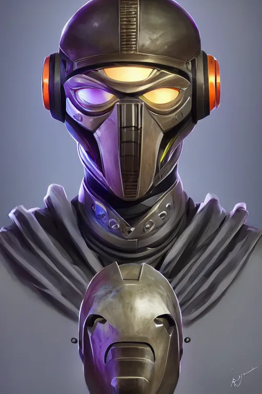 Image similar to epic mask helmet robot ninja portrait stylized as fornite style game design fanart by concept artist gervasio canda, behance hd by jesper ejsing, by rhads, makoto shinkai and lois van baarle, ilya kuvshinov, rossdraws global illumination radiating a glowing aura global illumination ray tracing hdr render in unreal engine 5