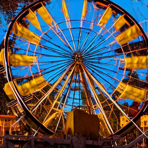 Prompt: a ferris wheel in old egypt, photography, award winning, 8 k