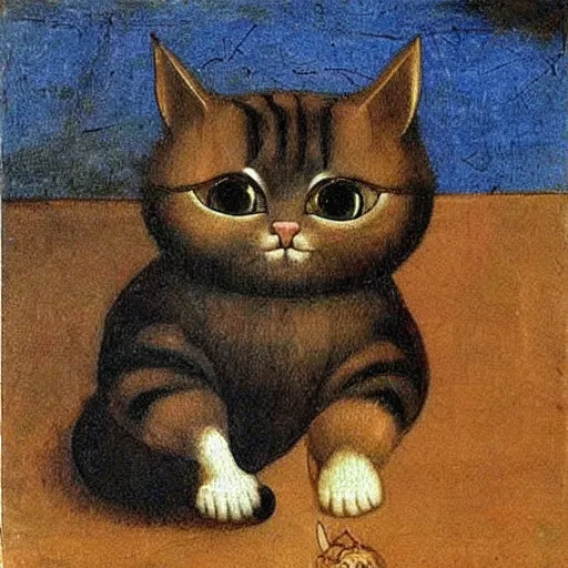 Prompt: cute cats painting by leonardo da Vinci
