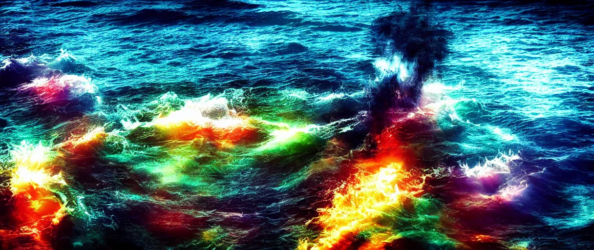 Prompt: ocean monster colorful dramatic lighting cinematic extremely high detail foto realistic cinematic lighting post processed