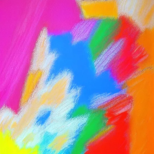 Image similar to Abstract colorful oil pastel on white canvas, art like, 4k,