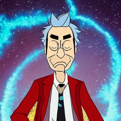 Image similar to !dream the roll of Rick Sanchez will be played by Bill Murray, spikey hair, white lab coat, photography