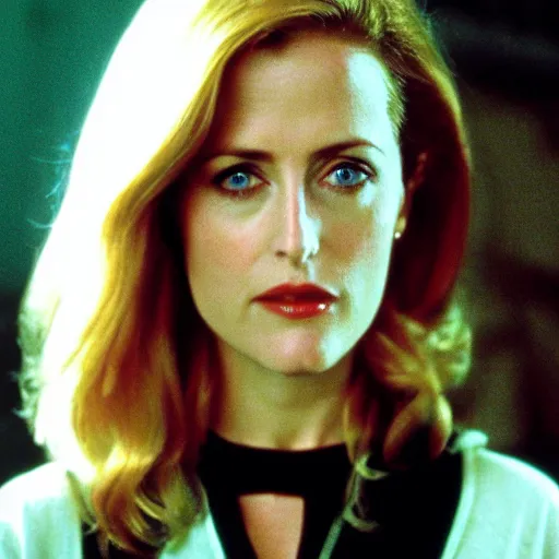 Prompt: gillian anderson as buffy