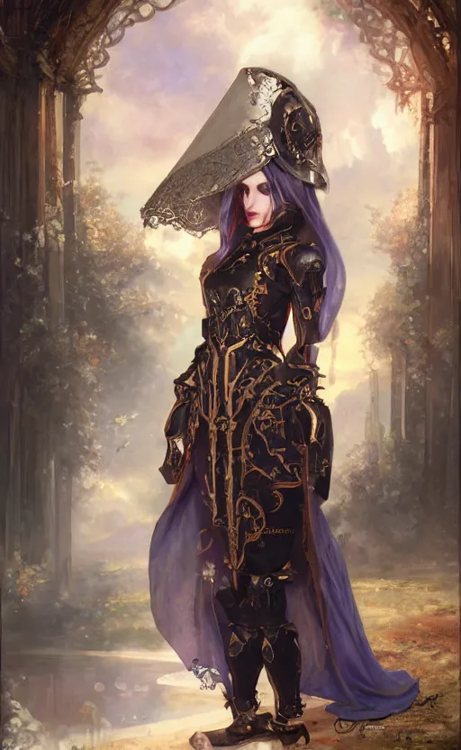 Prompt: Alchemy Imperial Princess knight gothic girl. By sophie anderson, concept art,digital paintig, matte, highly detailded