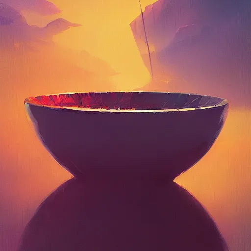 Image similar to a bowl of rice, by anato finnstark, by alena aenami, by john harris, by ross tran, by wlop, by andreas rocha