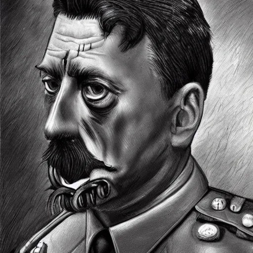 Image similar to igor ivanovich strelkov became an aggressive lovecraftian degenerate abomination calling for total mobilization, photo - realistic, color image, 2 k, highly detailed, bodyhorror, occult art