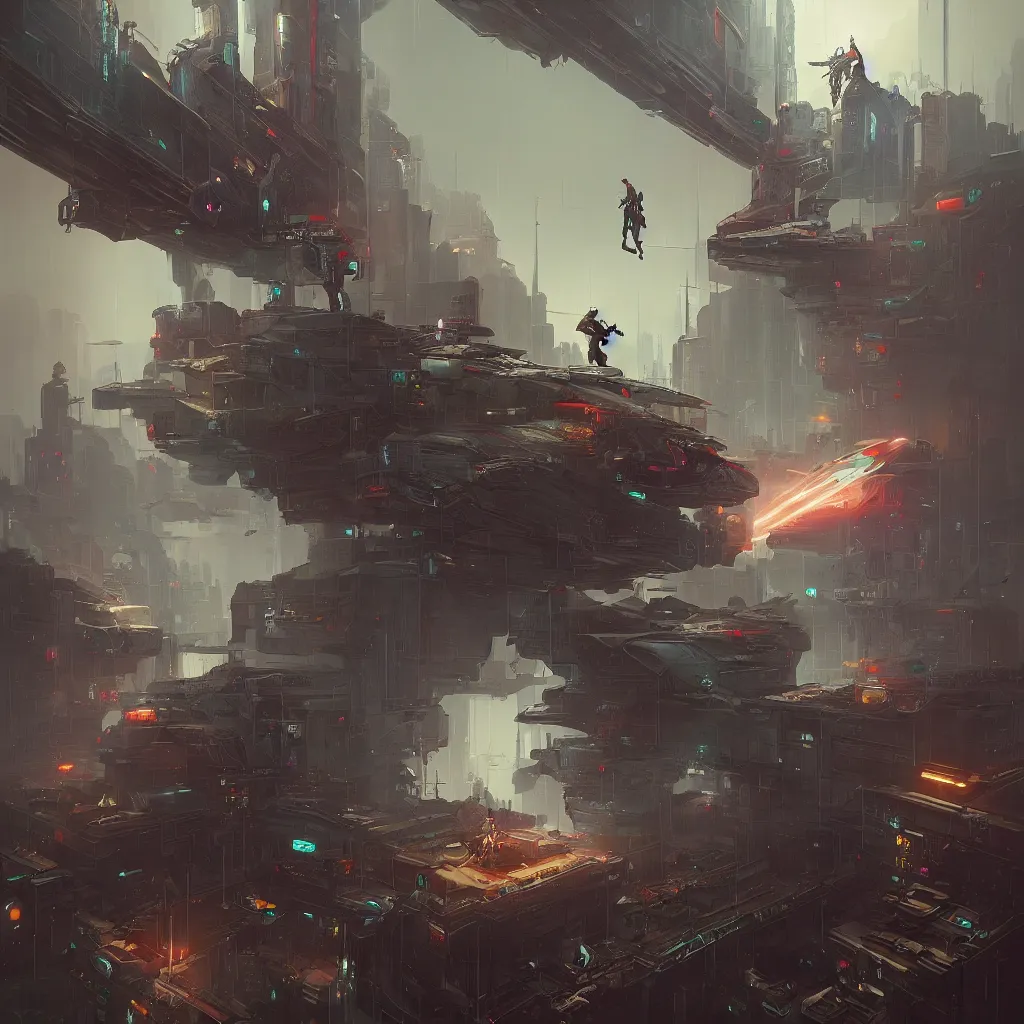 Image similar to cyberpunk hawking by peter mohrbacher and dan mumford and nekro, cgsociety, volumetric light, 3 d render