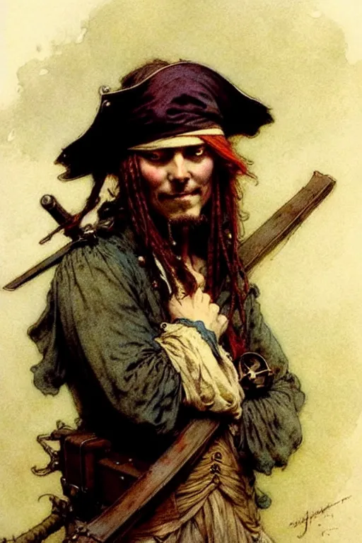 Prompt: ( ( ( ( ( howard pyle pirate. muted colors. ) ) ) ) ) by jean - baptiste monge!!!!!!!!!!!!!!!!!!!!!!!!!!!!!!