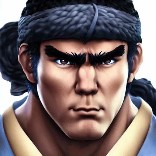 detailed portrait ryu from capcom street fighter 3,, Stable Diffusion