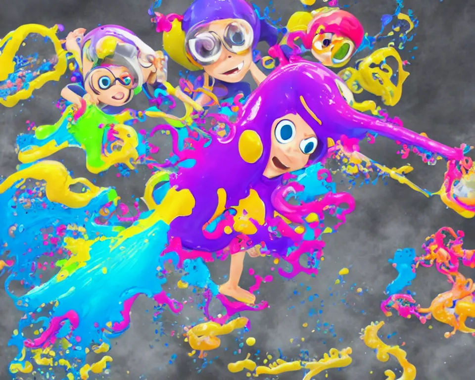 Image similar to splatoon