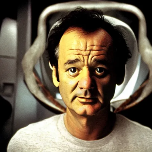 Image similar to bill murray in alien