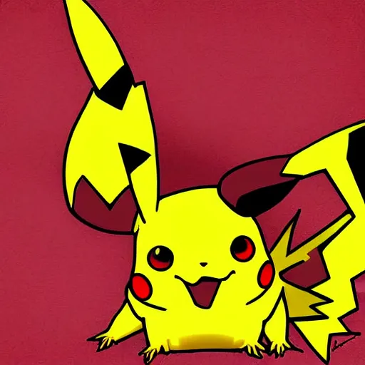 Image similar to pikachu digital art