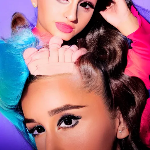 Prompt: retrofuturistic ariana grande, photography award winning