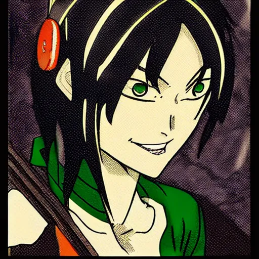 Image similar to Anime pop art portrait of Toph Beifong