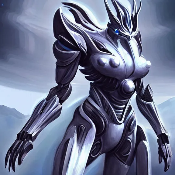 Image similar to giant stunning goddess shot, galactic sized beautiful hot anthropomorphic robot mecha female dragon, floating in space, larger than the planet, the earth a mere marble in her hand, detailed sleek silver armor, sharp claws, epic proportions, epic scale, highly detailed digital art, sci fi, furry art, macro art, dragon art, goddess art, warframe fanart, destiny fanart, anthro, furry, giantess, macro, furaffinity, deviantart, 8k 3D realism