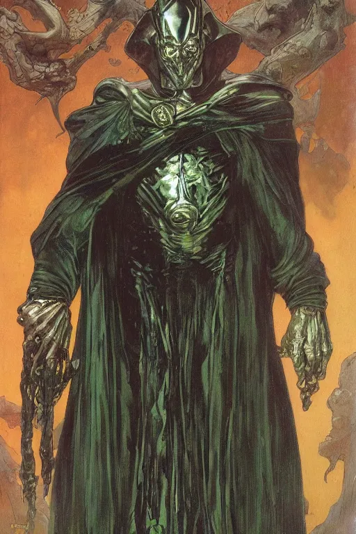 Prompt: full length portrait of marvel villain eldrad, painted by lawrence alma tadema, zdzislaw beksinski, norman rockwell, jack kirby, tom lovell, alex malveda, greg staples, hand of fear, bbc, tv