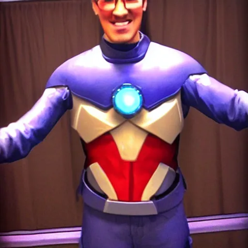 Image similar to Markiplier as Metroman from MegaMind