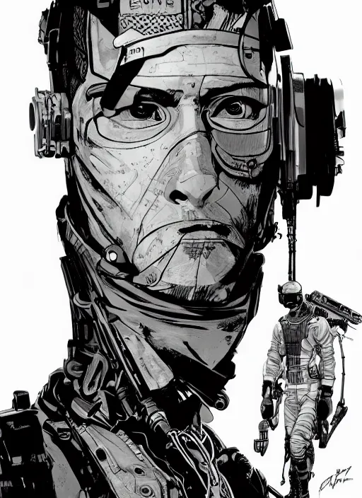 Image similar to cyberpunk blackops spy. athletic gear. portrait by ashley wood and alphonse mucha and laurie greasley and josan gonzalez and james gurney. spliner cell, apex legends, rb 6 s, hl 2, d & d, cyberpunk 2 0 7 7. realistic face. dystopian setting.