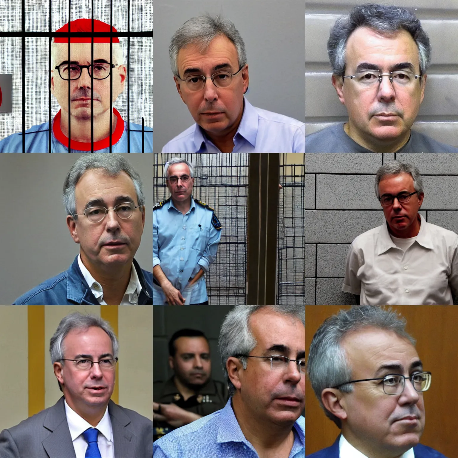 Prompt: Alvaro Uribe Velez in jail