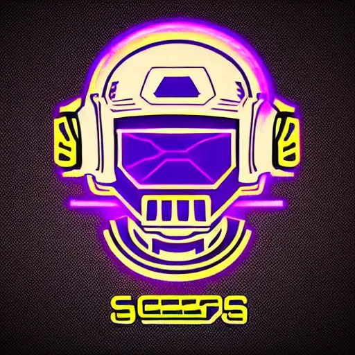 Prompt: in the style of max prentis and deathburger and laurie greasley a vector e-sports sticker logo of a cyberpunk headpiece, highly detailed, colourful, 8k wallpaper