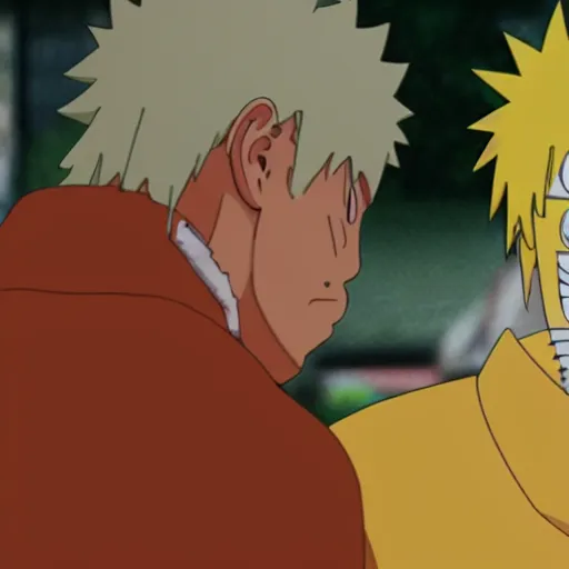 Prompt: a still of naruto uzumaki in the sopranos, 4 k