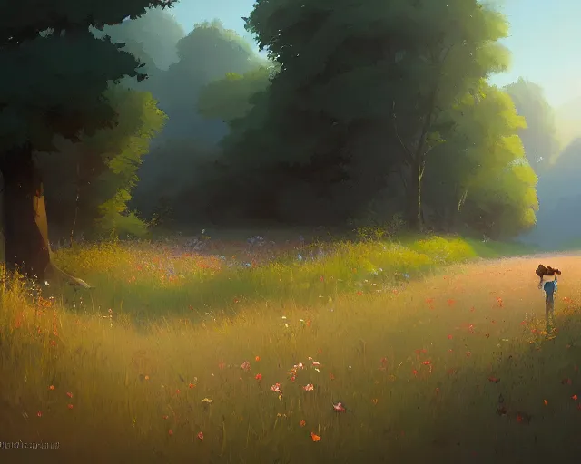 Image similar to wildflowers, sylvain sarrailh, greg rutkowski