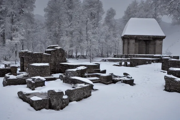 Image similar to hyperborean ruins