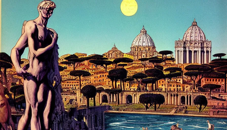 Image similar to Rome by Kelly Freas