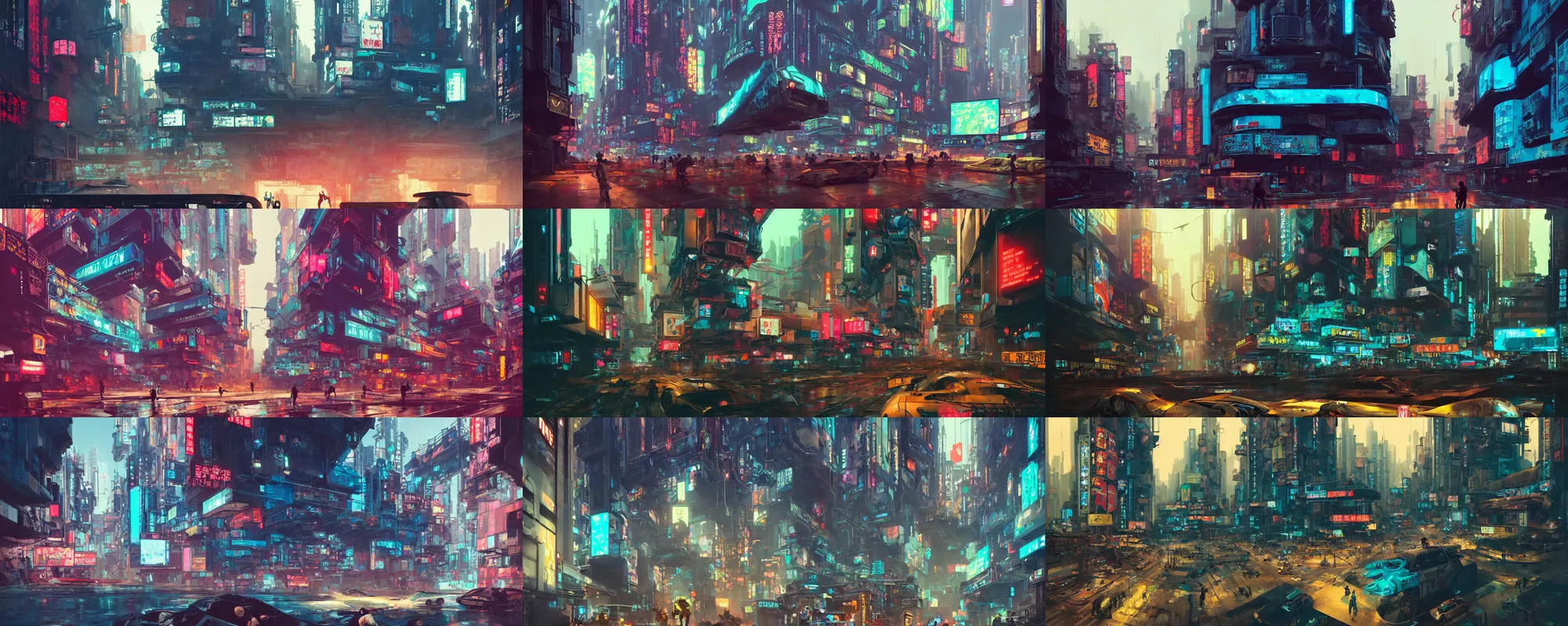 Prompt: duotone olive ultra realistic illustration of beautiful futuristic cyberpunk kowloon lots of signs and giant lcd displays, composition accidental renaissance golden ratio, by sachin teng and sergey kolesov and ruan jia and heng z and wlop. graffiti art, scifi, fantasy, hyper detailed. octane render. concept art. trending on artstation
