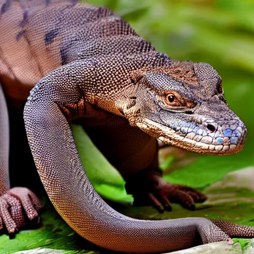 Image similar to Komodo dragon and snake hybrid mutant animal