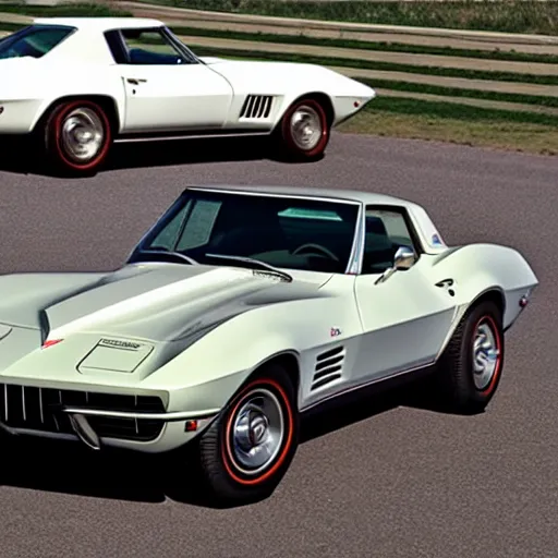 Prompt: different ( ( ( variant ) ) ) of the corvette c 2 1 9 6 9.