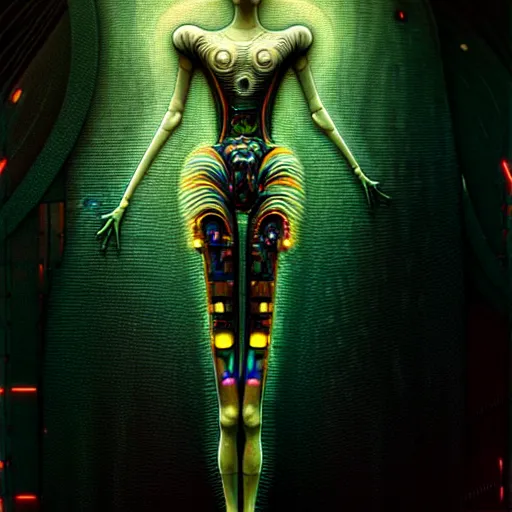 Prompt: extremely psychedelic beautiful brutalist cyborg organism ballerina infected by night. intricate, elegant, highly detailed, extremely lifelike photorealistic digital painting, artstation. steichen, gaston bussiere, tom bagshaw, brutalist cyberpunk alphonse mucha, giger. elegant minimalism. anatomically correct. sharp focus. black. surreal lush cosmic hallucination