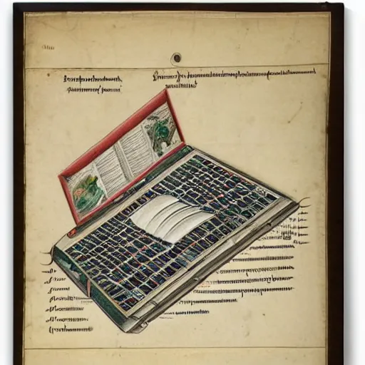 Image similar to anatomical diagram of a laptop, by maria sibylla merian