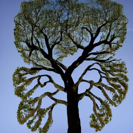 Image similar to trees made out of hands