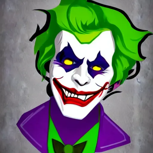 Image similar to the joker as a league of legends character