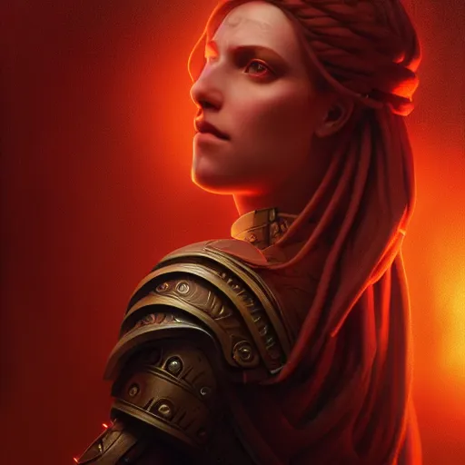 Prompt: cassandra the redheaded trojan prophetess, ancient greece, mythology, ultra high fine detailed, glowing lights, oil painting, greg rutkowski, charlie bowater, beeple, unreal 5, daz, hyperrealistic, octane render, rpg portrait, dynamic lighting, fantasy art, beautiful face