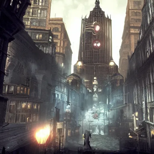 Prompt: city bioshock yharnam