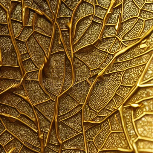 Prompt: Intricate a whole fantasy gold leaf, encrusted with jewels, detailed veins, sharp focus, illustration, high quality, 8k, volumetric lighting, on black background