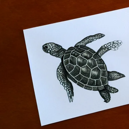 Learn How to Draw a Sea Turtle Swimming in the Ocean Step by Step
