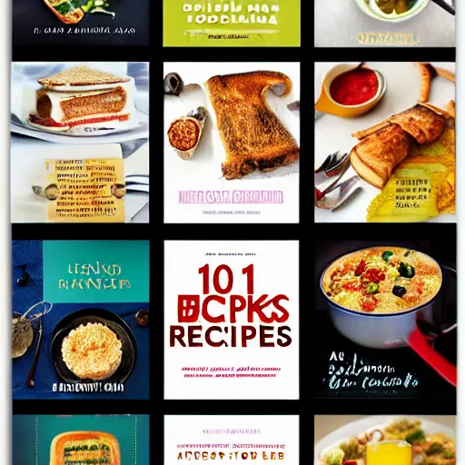 Image similar to a book cover of 101 recipes for breakfast