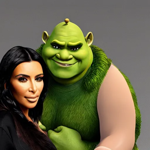 Image similar to kim kardashian and shrek