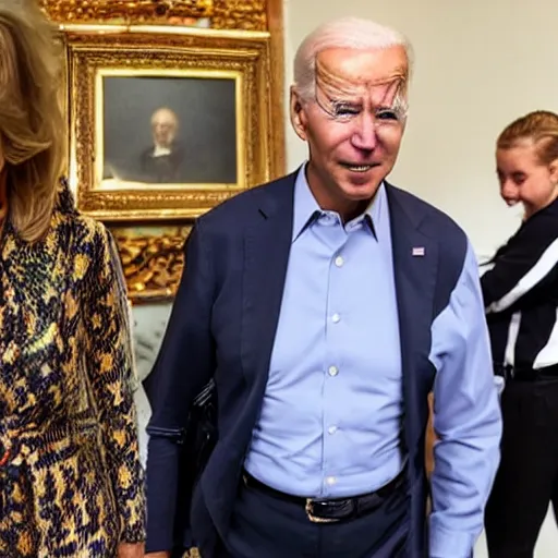Prompt: Joe Biden wearing a skirt