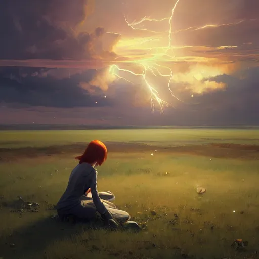 Prompt: A ultra detailed beautiful panting of a fragile and delicate bubble containing the last lightning of green hope, oil panting, high resolution 4K, by Ilya Kuvshinov, Greg Rutkowski and Makoto Shinkai