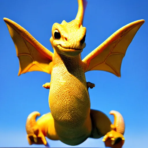 Prompt: national geographic professional photo of dragonite, award winning