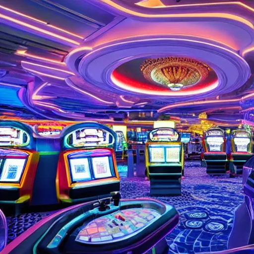 Image similar to futuristic casino